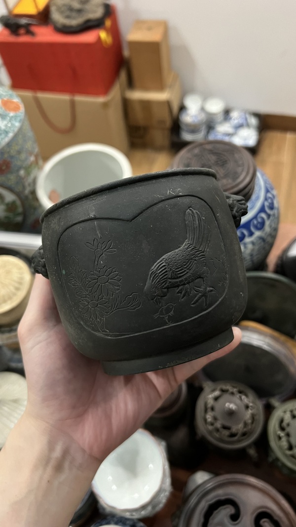 古玩雜項(xiàng)民國(guó)大明宣德年銅爐拍賣(mài),當(dāng)前價(jià)格1777元