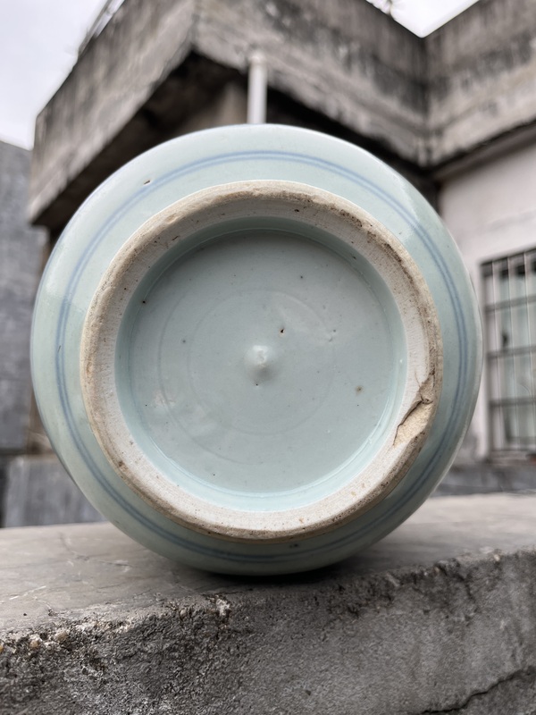 古玩陶瓷明代青花松竹梅紋大罐拍賣,當(dāng)前價(jià)格1888元