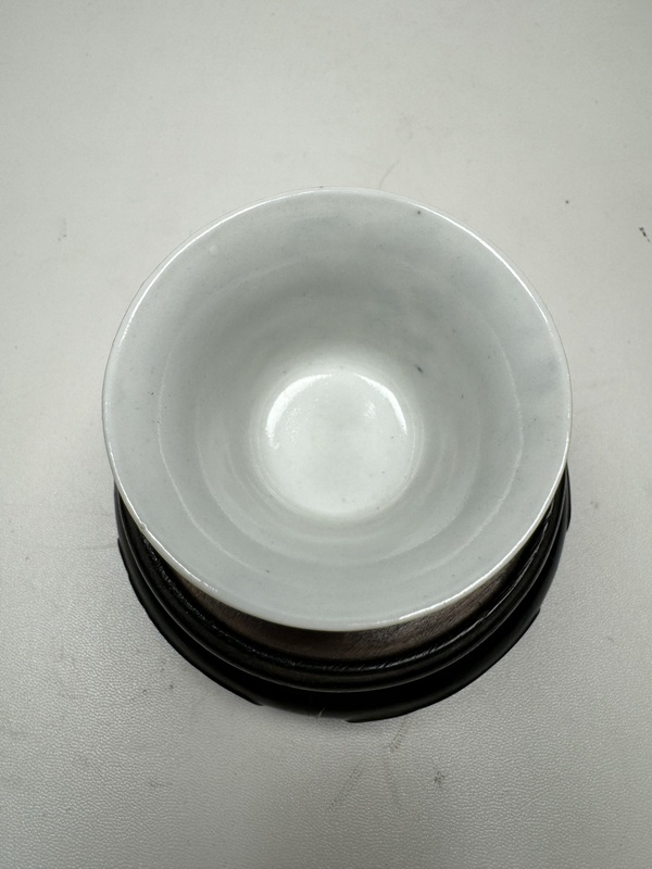 古玩陶瓷青花鳳穿牡丹圖撇口杯拍賣,當前價格3600元