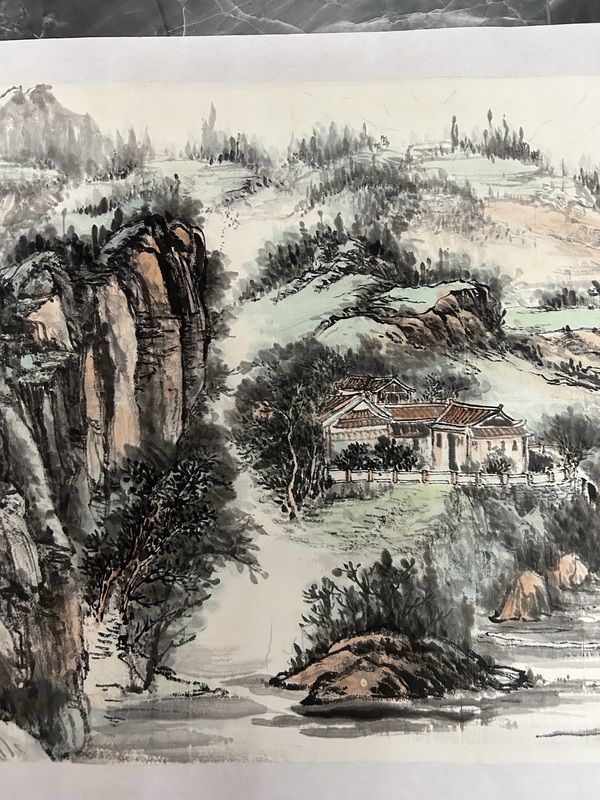 古玩字畫梁永亮老師《溪山圖》拍賣,當前價格655元