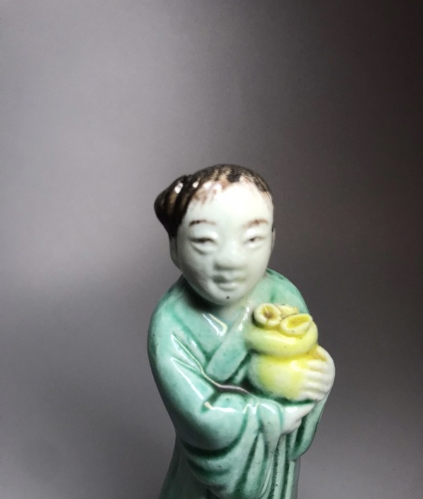 古玩陶瓷素三彩人物造像拍賣,當(dāng)前價格1280元