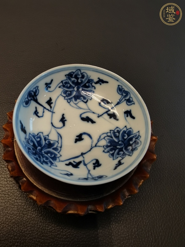 古玩陶瓷光緒·青花纏枝蓮紋筆添真品鑒賞圖