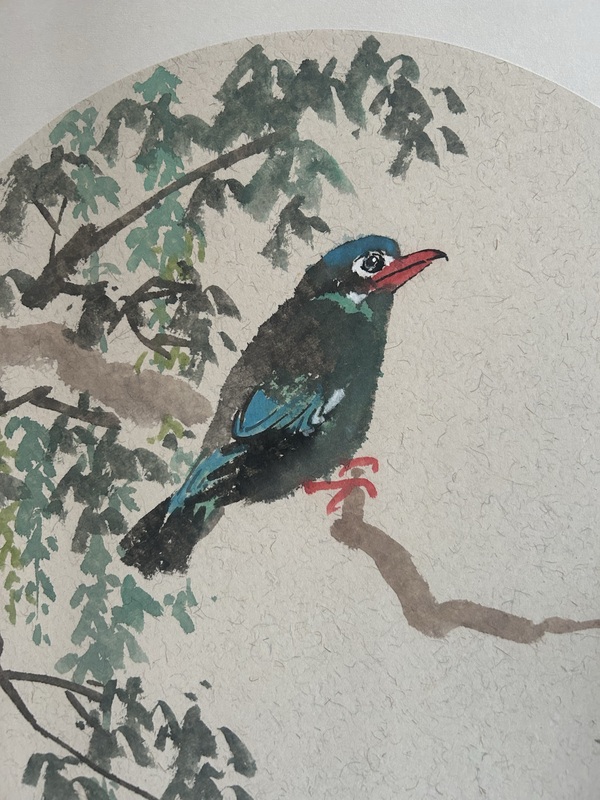 古玩字畫團扇寫意花鳥拍賣,當(dāng)前價格357元