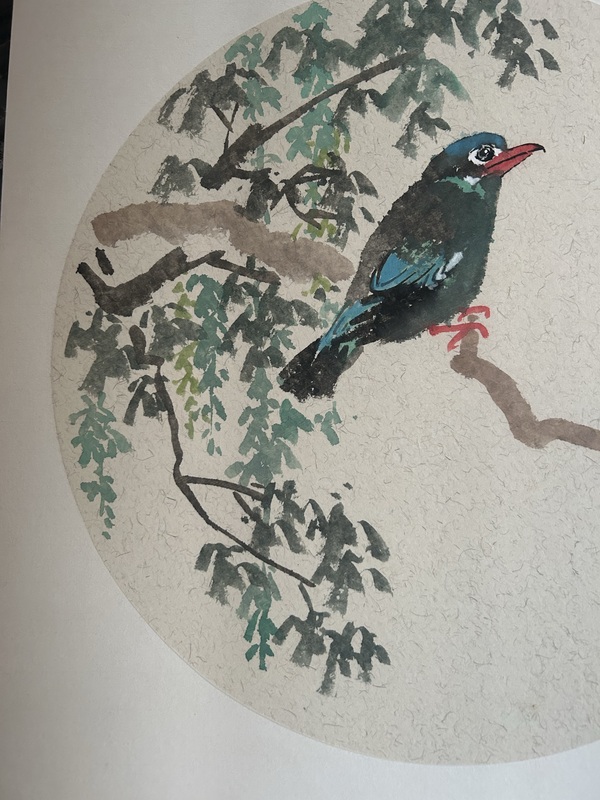 古玩字畫團扇寫意花鳥拍賣,當(dāng)前價格357元