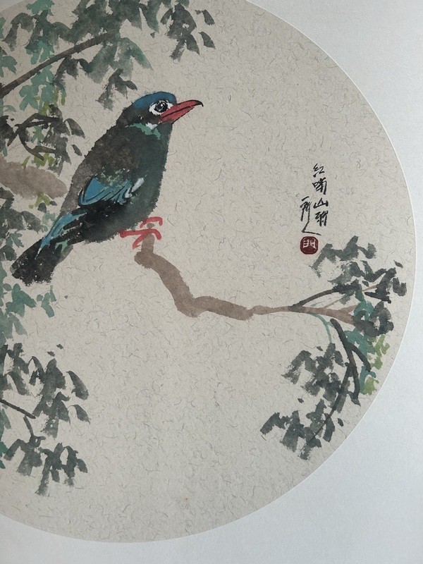 古玩字畫團扇寫意花鳥拍賣,當(dāng)前價格357元