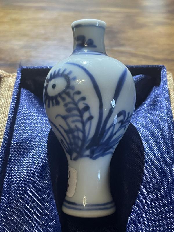 古玩陶瓷清.康熙青花花卉紋花瓶拍賣,當前價格3980元
