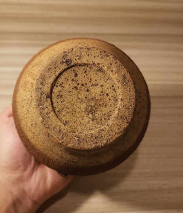 古玩陶瓷明磁州窯褐釉雙系罐拍賣,當前價格500元