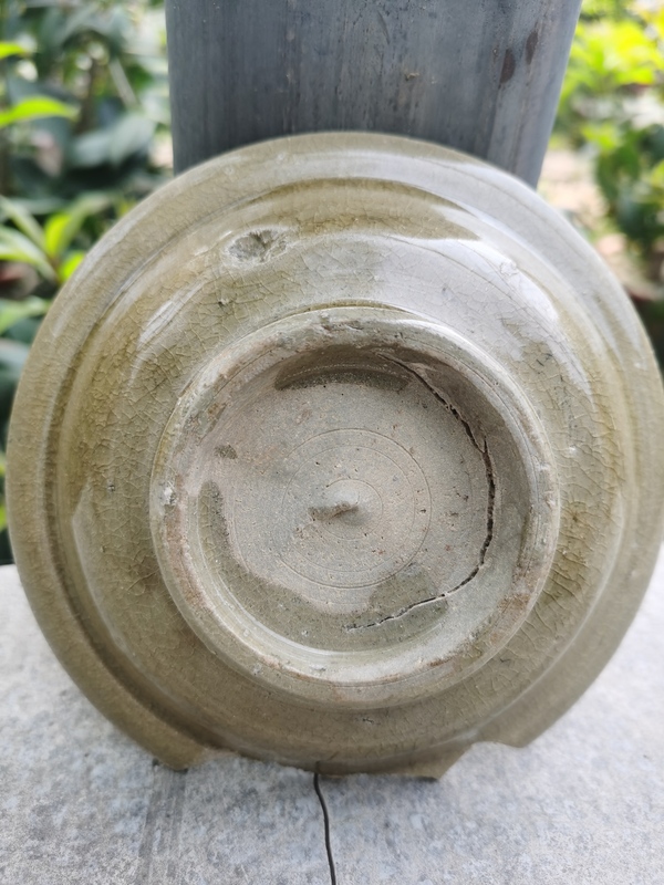 古玩陶瓷《釉水很好》元代龍泉窯雙魚洗拍賣,當前價格126元