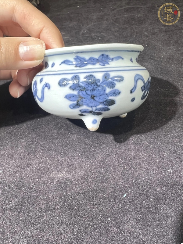 古玩陶瓷青花香爐真品鑒賞圖