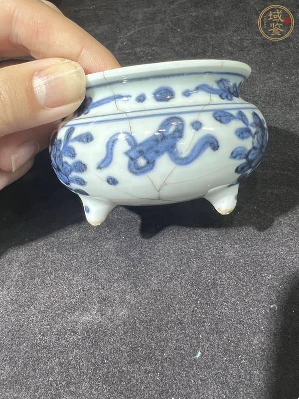 古玩陶瓷青花香爐真品鑒賞圖