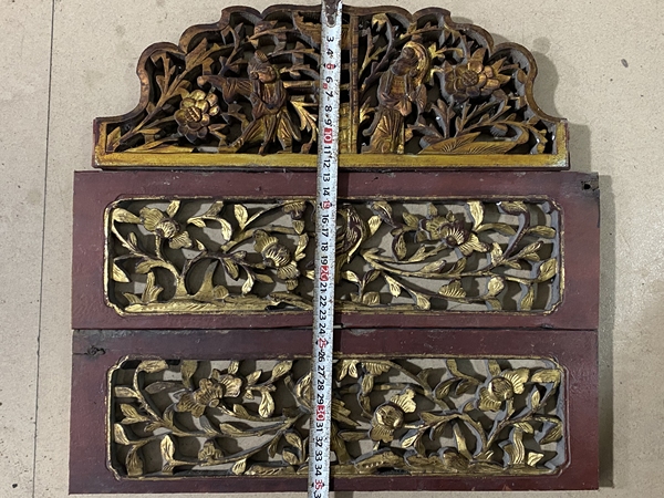 古玩雜項(xiàng)民囯漆金木刻花板拍賣,當(dāng)前價(jià)格200元