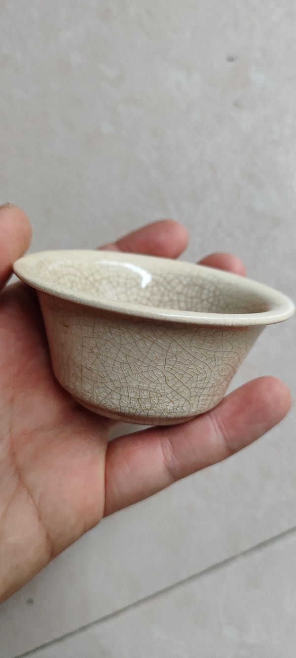 古玩陶瓷漳州窯哥釉杯(一對)拍賣,當(dāng)前價格9800元