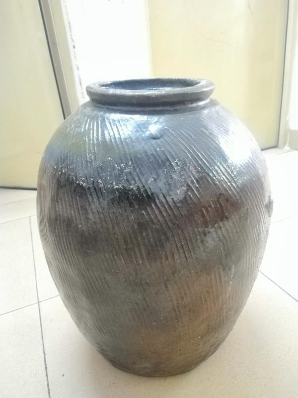 古玩陶瓷褐釉繩紋大罐拍賣,當(dāng)前價(jià)格800元