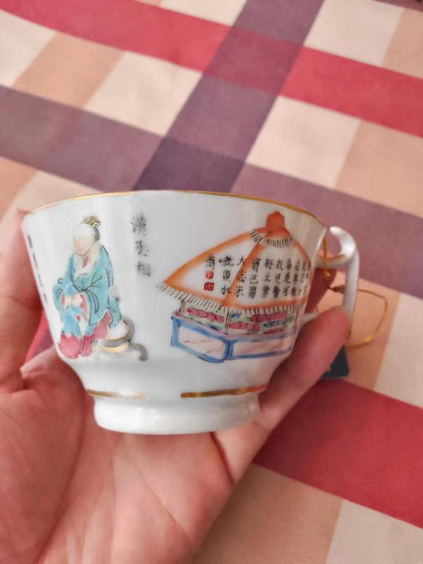 古玩陶瓷粉彩無雙譜杯拍賣,當(dāng)前價格6880元