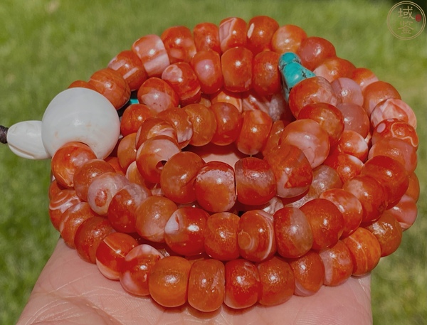 古玩玉器精品天然保山南紅柿子紅手串佛珠110顆拍賣,當前價格2600元