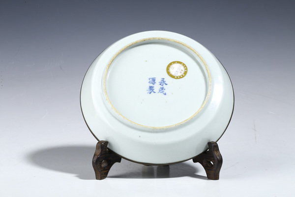 古玩陶瓷晚清·青花漁樵耕讀紋洗拍賣，當(dāng)前價格2700元