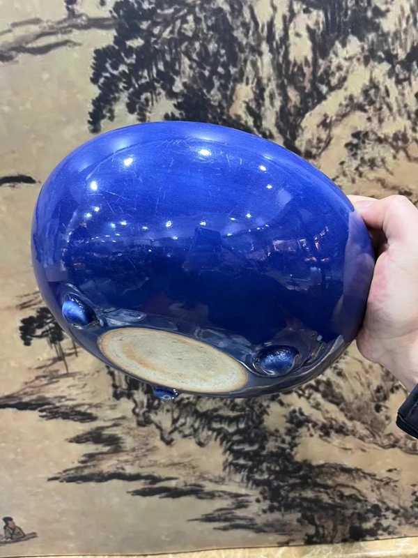 古玩陶瓷霽藍釉香爐拍賣,當前價格9800元