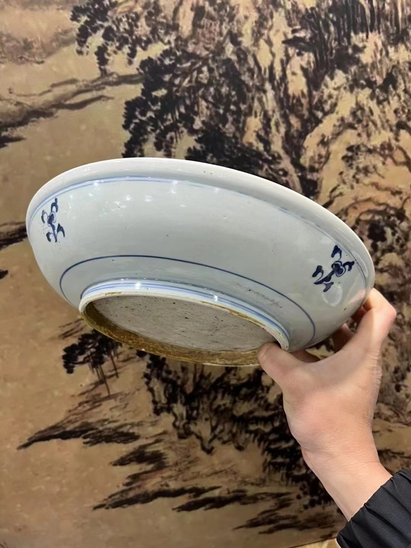 古玩陶瓷雍正摩羯龍紋盤拍賣,當前價格5500元