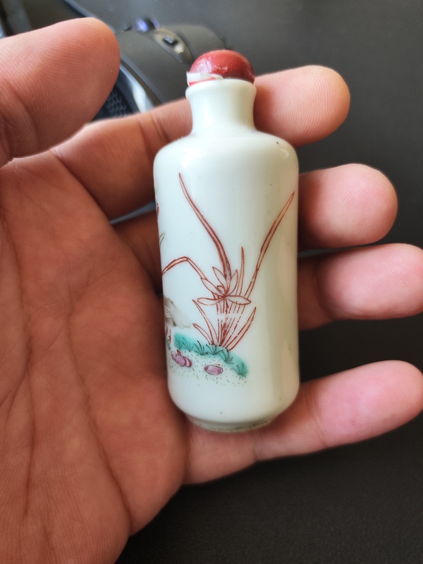 古玩陶瓷清同治 粉彩鼻煙壺拍賣,當前價格6800元