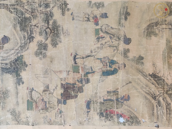 古玩字畫佚名山水人物真品鑒賞圖