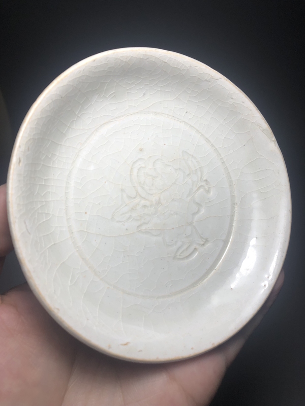 古玩陶瓷青白釉印花水洗拍賣,當前價格3999元