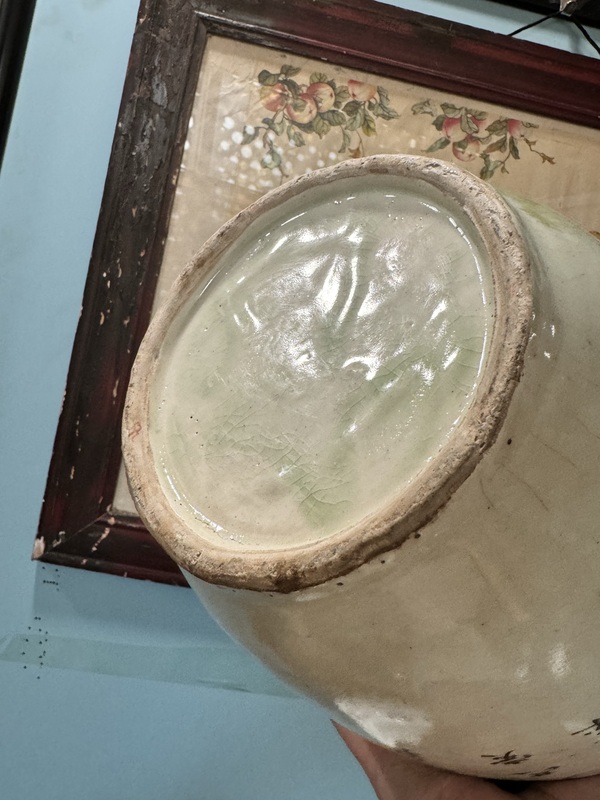 古玩陶瓷民國粉彩花鳥紋雙耳瓶一對拍賣,當前價格20000元