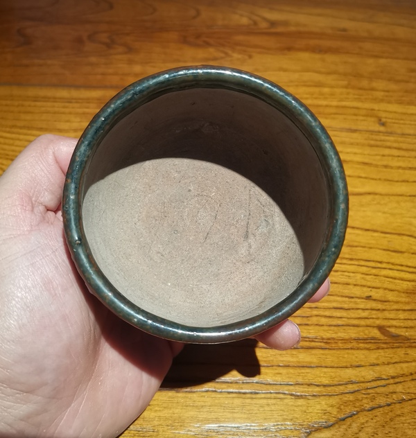 古玩陶瓷元明黑釉鐵銹斑缽式爐拍賣,當前價格500元