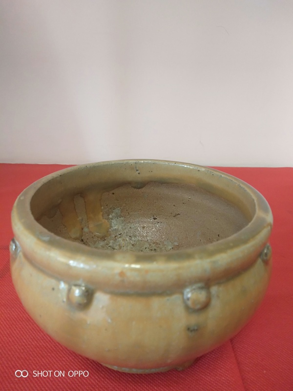 古玩陶瓷醬釉花盆拍賣,當(dāng)前價(jià)格385元
