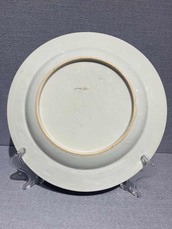 古玩陶瓷一對孔雀牡丹紋粉彩盤拍賣,當前價格3200元