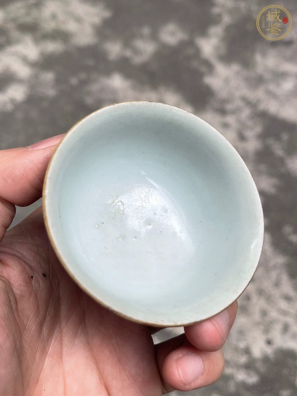 古玩陶瓷青花山水紋杯真品鑒賞圖