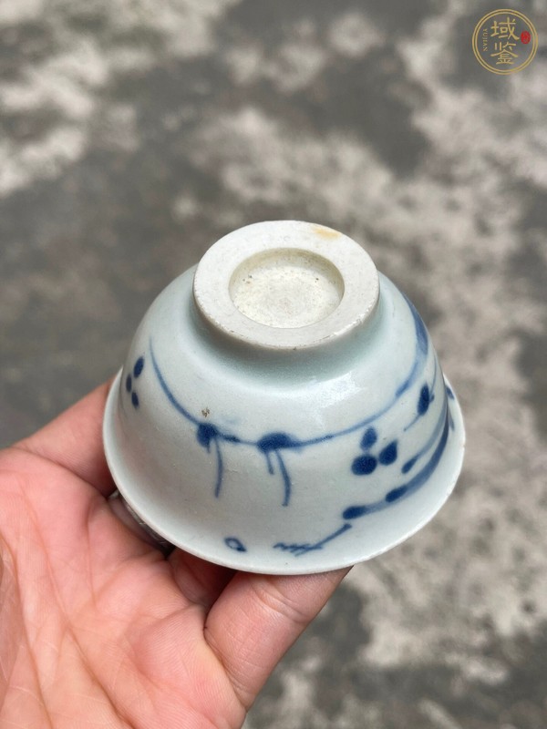 古玩陶瓷青花山水紋杯真品鑒賞圖