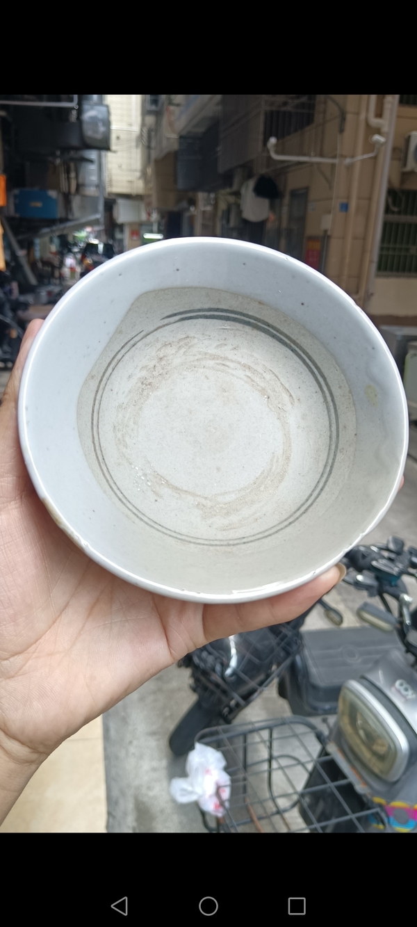 古玩陶瓷明代~青花花卉紋唇口碗拍賣,當前價格980元