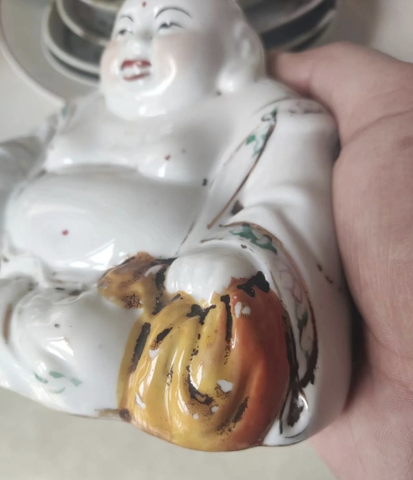 古玩陶瓷彌勒佛塑像拍賣,當前價格128元