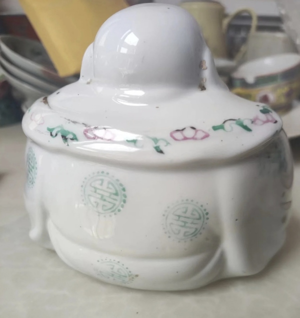 古玩陶瓷彌勒佛塑像拍賣,當前價格128元