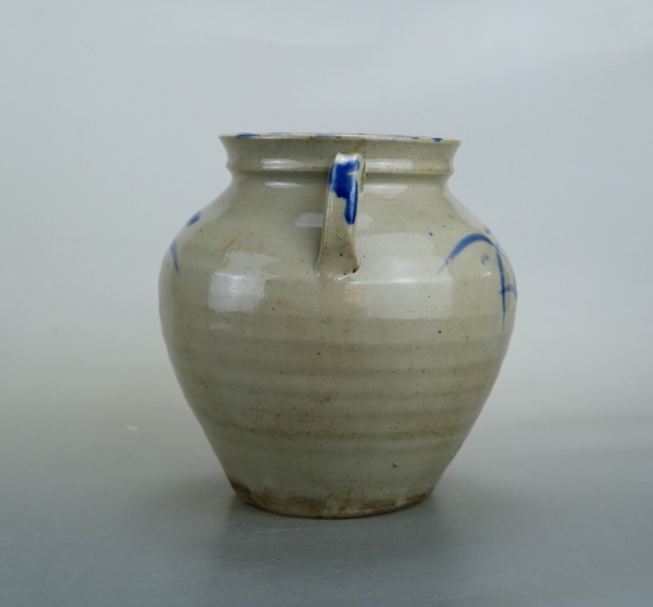 古玩陶瓷精美.明清青花花卉紋雙系罐拍賣,當(dāng)前價(jià)格500元