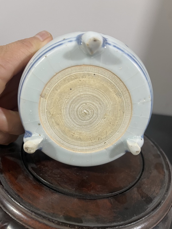 古玩陶瓷明成化青花香爐拍賣,當前價格21000元