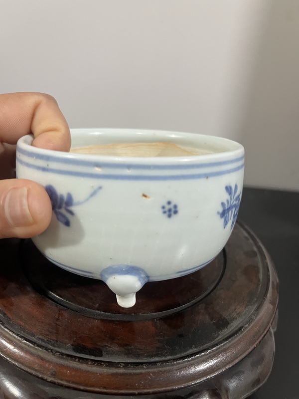古玩陶瓷明成化青花香爐拍賣,當前價格21000元