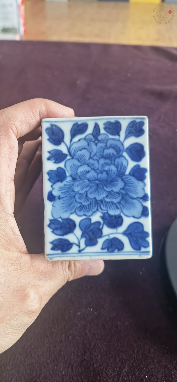 古玩陶瓷青花硯壺真品鑒賞圖