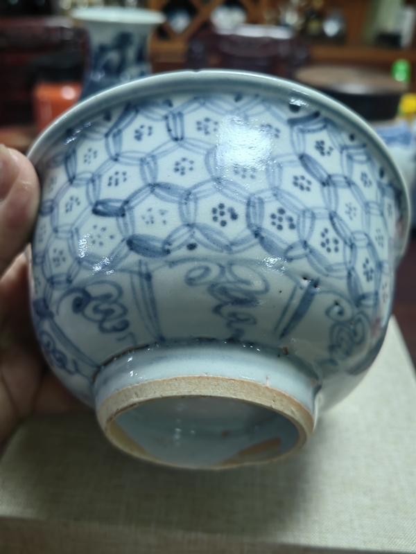 古玩陶瓷明早青花碗拍賣,當前價格18000元