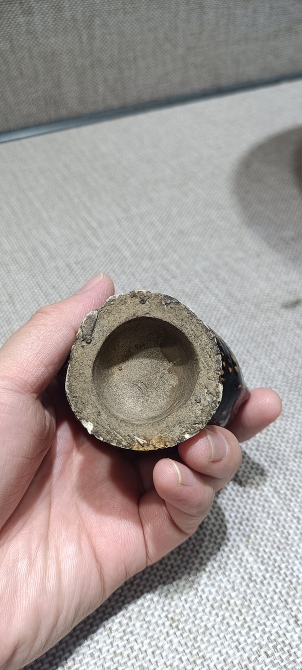 古玩陶瓷清代,黑釉瓶拍賣,當(dāng)前價格180元