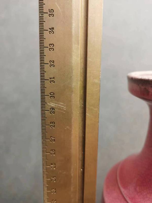 古玩陶瓷紅哥釉盤口瓶拍賣,當前價格1300元