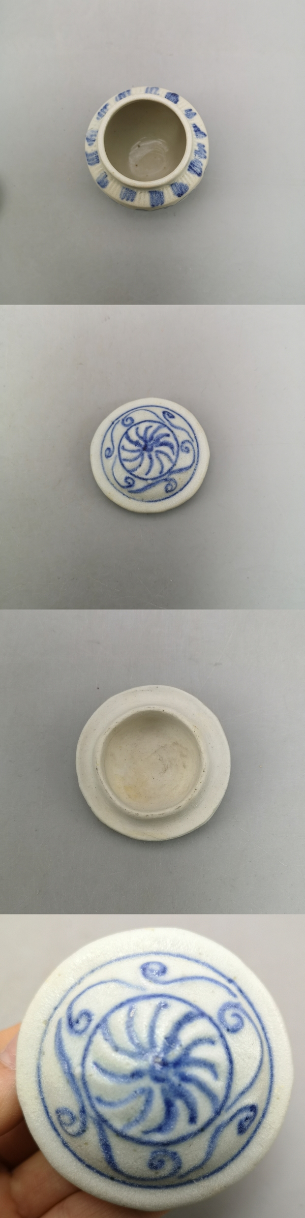 古玩陶瓷明代.花卉紋青花蓋罐拍賣,當前價格5800元