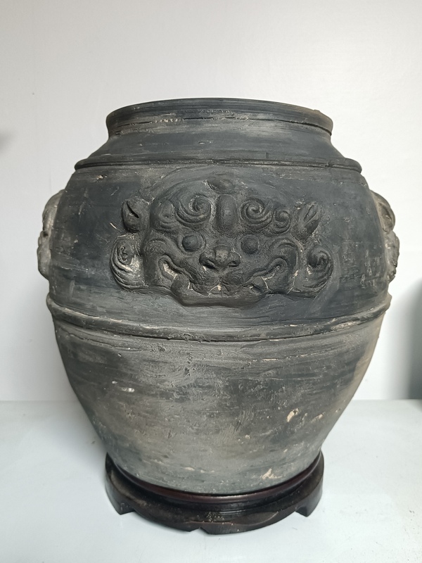 古玩陶瓷漢代～四獸弦紋罐【館藏品】拍賣，當(dāng)前價(jià)格18888元