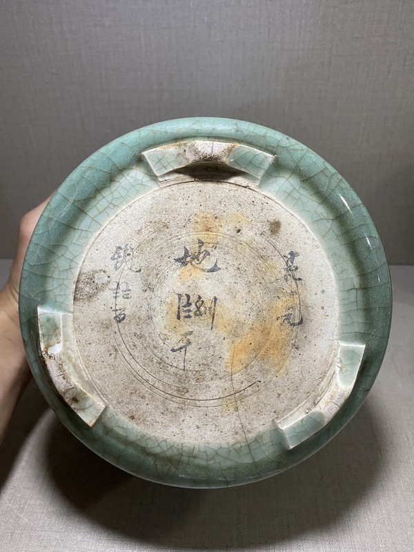 古玩陶瓷豆青釉筒式爐拍賣，當(dāng)前價(jià)格1680元