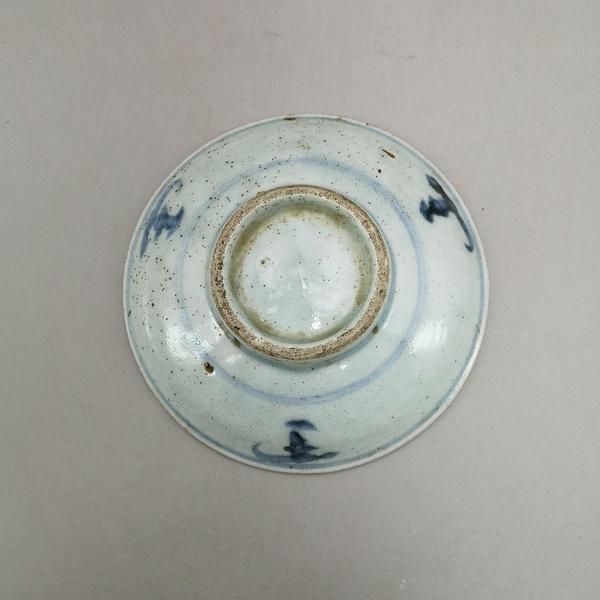 古玩陶瓷清中期.邵雍《清夜吟》 青花盤660拍賣,當前價格660元