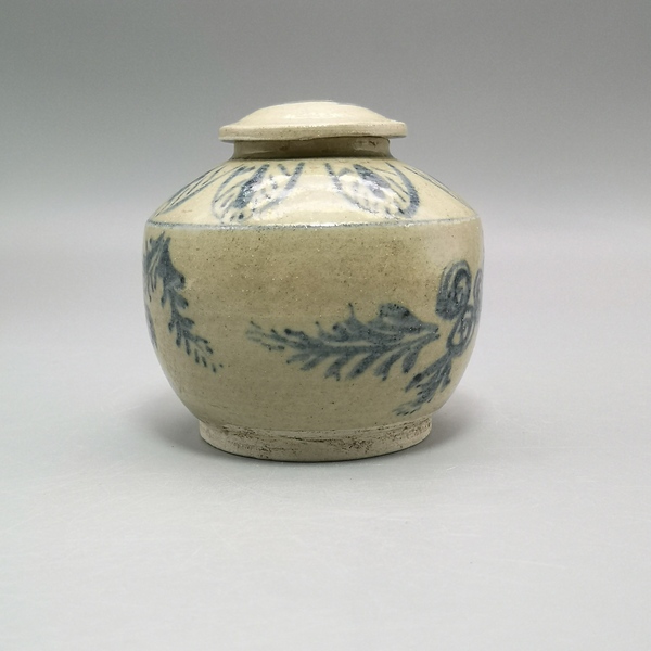 古玩陶瓷明代.花卉紋青花蓋罐拍賣,當前價格5800元