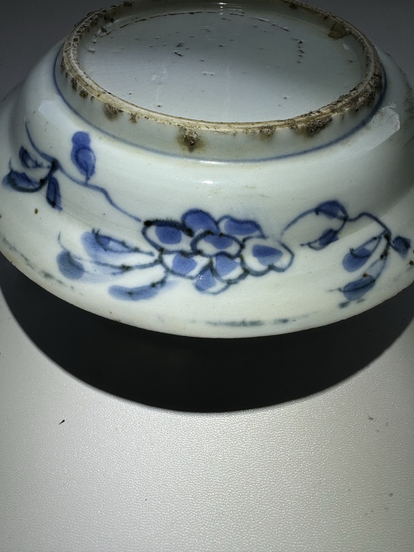 古玩陶瓷明萬歷·青花翼龍紋折沿盤拍賣,當前價格4500元