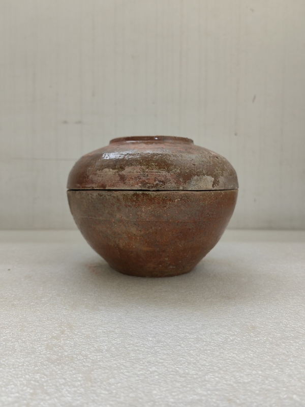 古玩陶瓷黃綠釉蓋盒拍賣,當前價格789元
