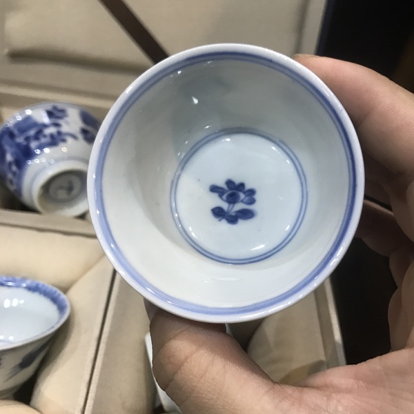 古玩陶瓷（精品品茗杯）清-康熙-錦雞牡丹-洞石花卉品茗杯各一對(duì)拍賣(mài)，當(dāng)前價(jià)格3168元