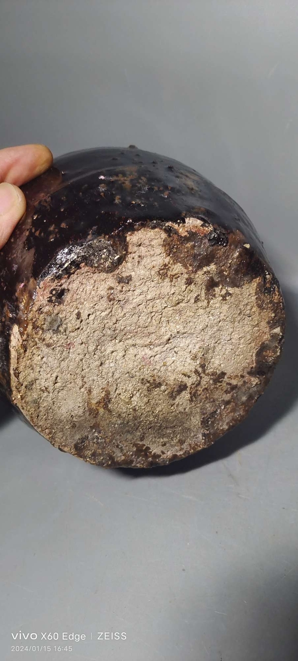 古玩陶瓷明末烏金黑釉瓶拍賣,當前價格166元